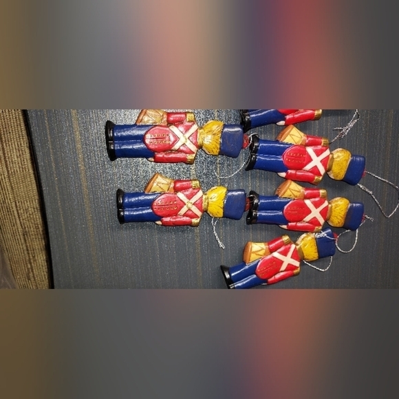 Vintage hand painted toy soldier ornaments - Picture 6 of 9